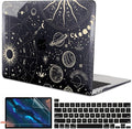 Compatible with MacBook Pro 13 inch Case 2022 2021-2016 A2338 M2/M1 A2251 A2289 A2159 A1989 A1706 Model, Pattern Plastic Hard Shell Keyboard Cover Screen Film Webcam Cover, Constellation