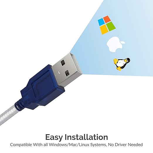 SABRENT USB 2.0 to Serial (9 Pin) DB 9 RS 232 Converter Cable, Prolific Chipset, Hexnuts, [Windows 10/8.1/8/7/VISTA/XP, Mac OS X 10.6 and Above] 10 Feet (CB-9PTF)
