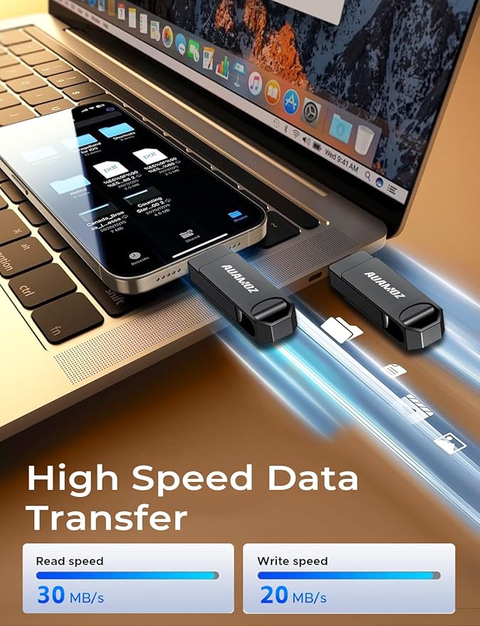 256GB Flash Drive Intended for iPhone, Memory Stick Storage Files Photos Videos Backup, Compatible with iPhone iPad Android PC, Plug and Play, No Application Required (Metal Gray)