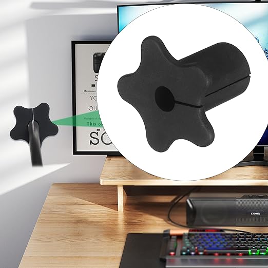 4pc Starlink Cable Grommet 5/8" Silicone Waterproof Wall Hole Pass Through Split Cable Bushings for TV Wire Ethernet Cord, Starlink Cable Routing Kit Accessories, 27.6mm/1.09" Ht, Grey