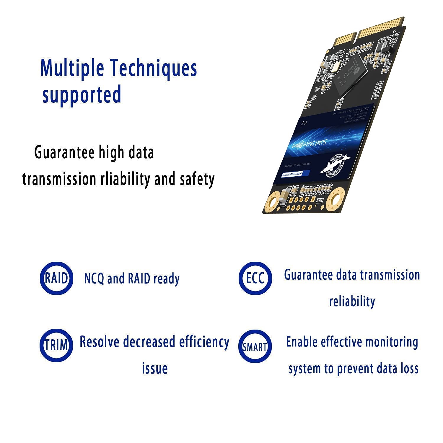 Dogfish mSATA SSD 64GB 3D NAND MLC SATA III 6 Gb/s, mSATA (30x50.9mm) Internal Solid State Drive - Compatible with Desktop PC Laptop - (MSATA 64GB)