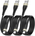 OIITH USB C Cable, 3FT 3Pack, Fast Charging, 3A, for iPhone 15/Plus/Pro/Pro Max, Samsung, Pad, Laptop, LG, Gold, 3.0ft Cable Length