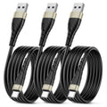 OIITH USB C Cable, USB A to USB C 3A Fast Charging (10FT 3Pack) Phone USB Type-C Charge Cable Android Charge Cord USB C Charger Cable for iPhone 15 Plus/Pro/Pro Max/Samsung/Pad/Laptop/LG/-Gold