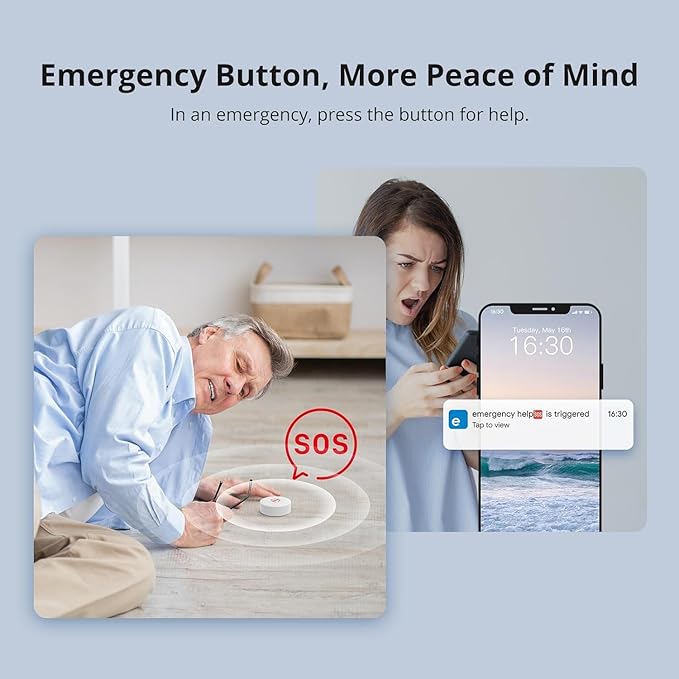SONOFF Zigbee Switch, SNZB-01P Wireless Push Button, Supports to Create Smart Scenes, Trigger The Connected Devices on eWelink APP with Three Control Options, SONOFF ZigBee Bridge Required, 2Pack