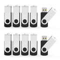Aiibe 10 Pack 16GB Flash Drive 16GB USB 3.0 Flash Drive USB Drives USB 3.0 Memory Stick Thumb Drive Bulk 16 GB (Black)