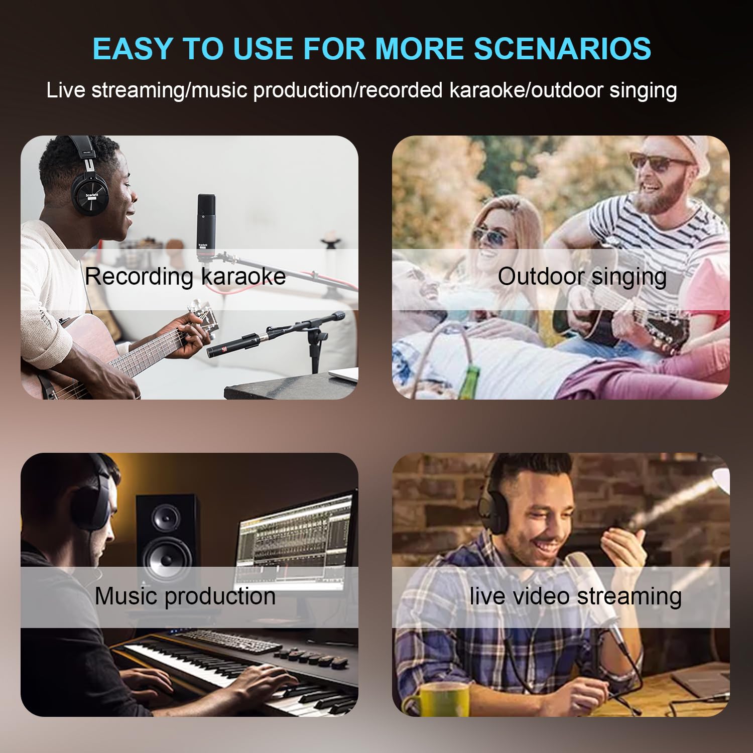 Yamnweo MW-6 White 6 Channel Professional DJ Audio Mixer, Portable Controller Mixer with DSP 99 Preset Effects for Live Streaming, Podcasting, Family Party, Music Recording