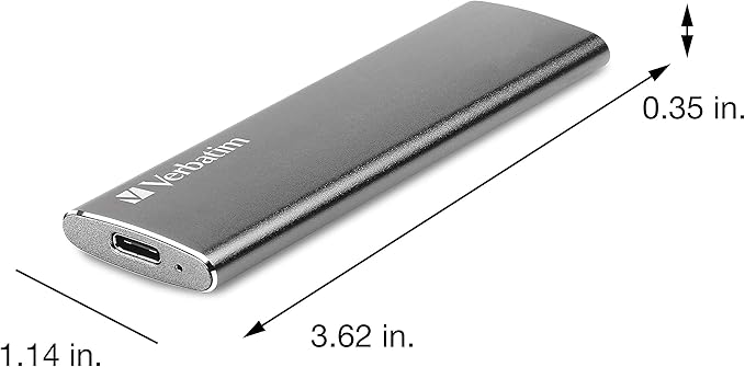 Verbatim 240GB Vx500 External SSD, USB 3.1 Gen 2 - Graphite