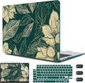 CISSOOK Compatible with MacBook Air 13 inch Case 2022 2021 2020-2018 Release M1 A2337 A2179 A1932 with Touch ID, Plastic Hard Shell Case & Keyboard Cover & Screen Protector, Elegant Floral