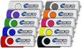 ABLAZE Custom Flash Drive 256MB 100 Pack, Personalized USB Drives Custom USB 2.0 Thumb Drives 100 Pack Memory Stick (Mixcolors)