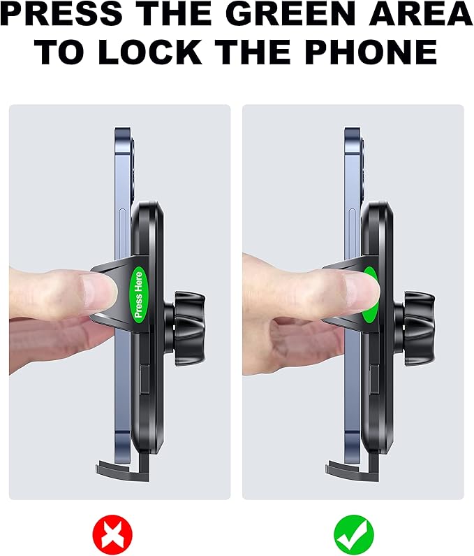 Universal Car Phone Holder for Dashboard Windshield, Hands Free Phone Mount for Car, Automobile Cradles Desk Phone Holder Stand with Suction Cup for iPhone, Samsung, LG and All Android Smart Phones