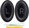 Replacement Ear Pads for Bose QuietComfort 45 (QC45)/QuietComfort SE (QC SE)/New QuietComfort Wireless Over Ear Headphones, Earpads Cushions with Softer Leather and Thicker Memory Foam