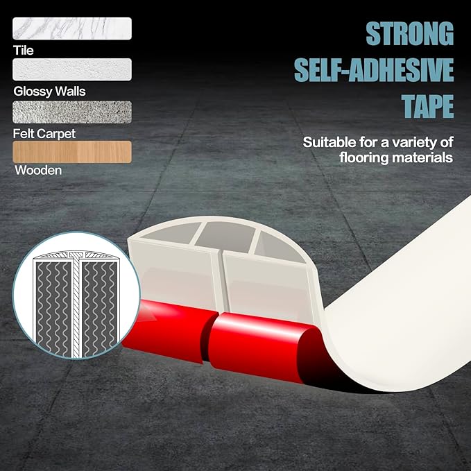 Floor Cord Cover Cable Cavity Self Adhesive Cord Hider Floor 10FT Floor Cable Management Power Cord Protector Floor Electric Cord Covers for Offices, Gym, Exhibitions (Beige, 1.57" x 10')