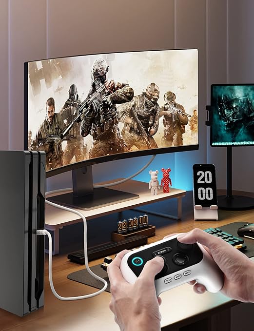 EMK White Optical Audio Cable [22ft/7M] - Digital SPDIF Toslink Fiber Optic Cable for Sound Bar, TV, Home Theater, Blu-ray Player - White, High-Speed, Low-Loss, Gold-Plated Connectors