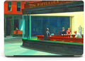 Berkin Arts Compatible with MacBook Air 13 inch Cover, 2022-2018 Release A1932 with Touch ID with Keyboard Cover & Screen Protector American Scene Painting (Nighthawks by Hopper)
