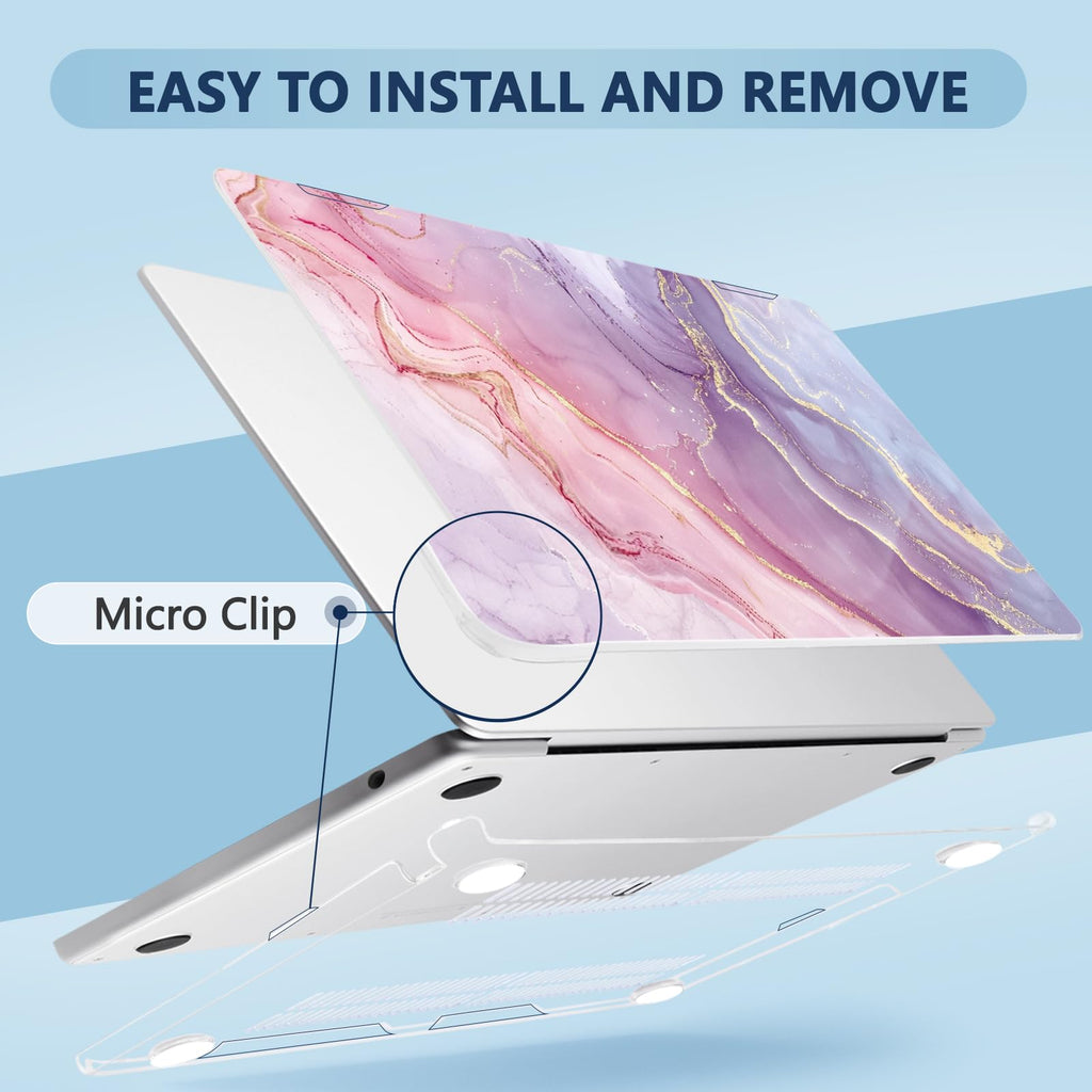 MecBevia Compatible with MacBook Air 13 inch Case M5 M4 M3 M2 2026-2022