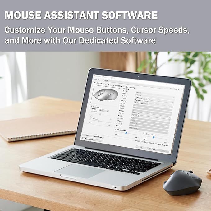 ELECOM Wireless Ergonomic Shape Mouse, 2.4GHz with Mini USB Receiver, Silent Click, Right Hand 2000DPI, 5 Buttons, Optocal Sensor, Compatible with PC, Mac, Laptop, EX-G, Lsize White (M-XGL30DBSKWH)