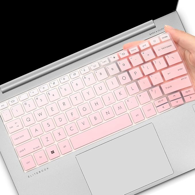 Keyboard Cover for HP EliteBook 830 835 840 845 1040 G9 G10 2023 2022 13.3 14 inch Laptop Accessories Keyboard Protective Skin (Not fit The 830/840/845/1040 G8 G7 G6 G5 G4 G3) -Ombrepink
