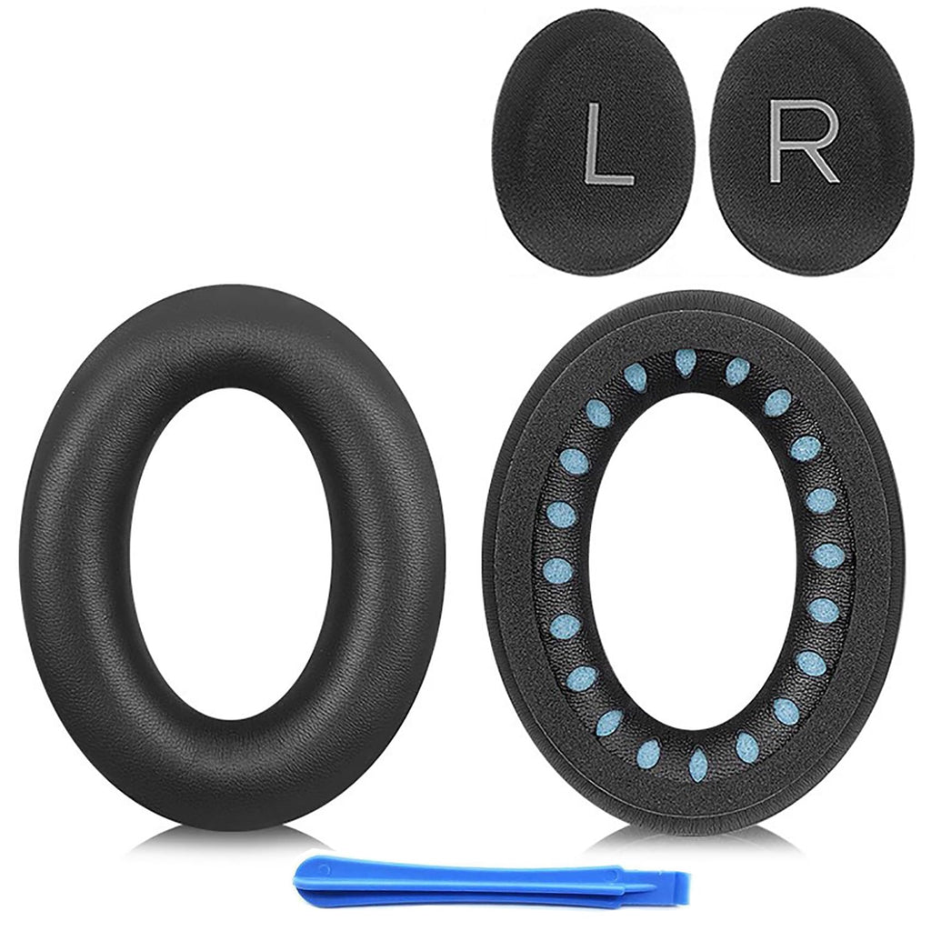 QC45 Earpads Replacement for Bose QuietComfort 45 (QC45)/QuietComfort SE (QC SE)/Quiet Comfort Wireless Over-Ear Headphones, Ear Pads Cushions with Durable Protein Leather Noise Cancelling Foam