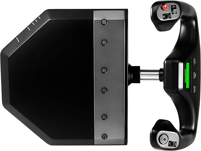 Logitech G PRO Flight Yoke System, Professional Simulation Yoke and Throttle Quadrant, 3 Modes, 75 Programmable Controls, Configurable Knobs, Steel Shaft, USB, PC - Black
