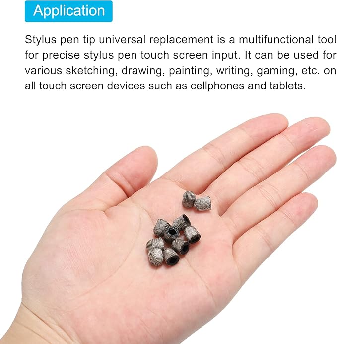 MECCANIXITY 12pcs 5.5mm Stylus Pen Fine Tips Conductive Fiber Capacitive Touch Screen Pens Tip Universal Replacement