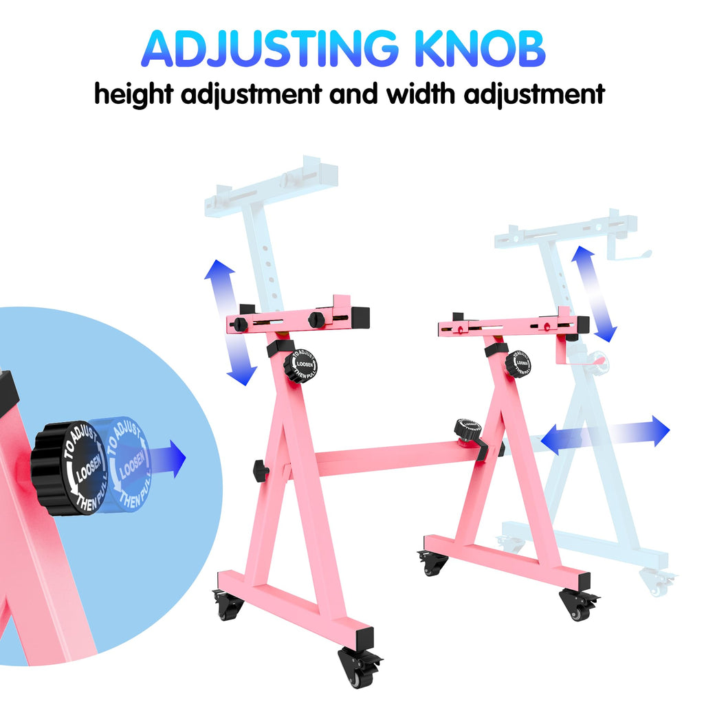 Universal Keyboard Stand, Z-style Heavy-Duty Piano Stand, Adjustable and Portable Piano Keyboard Stand for 61 and 88 Keys, Pink
