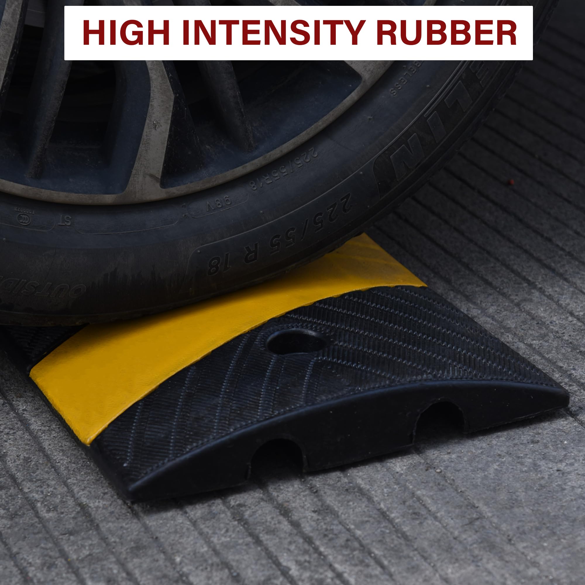 Orangestar 6Ft Rubber Speed Bump with 4 Bolts