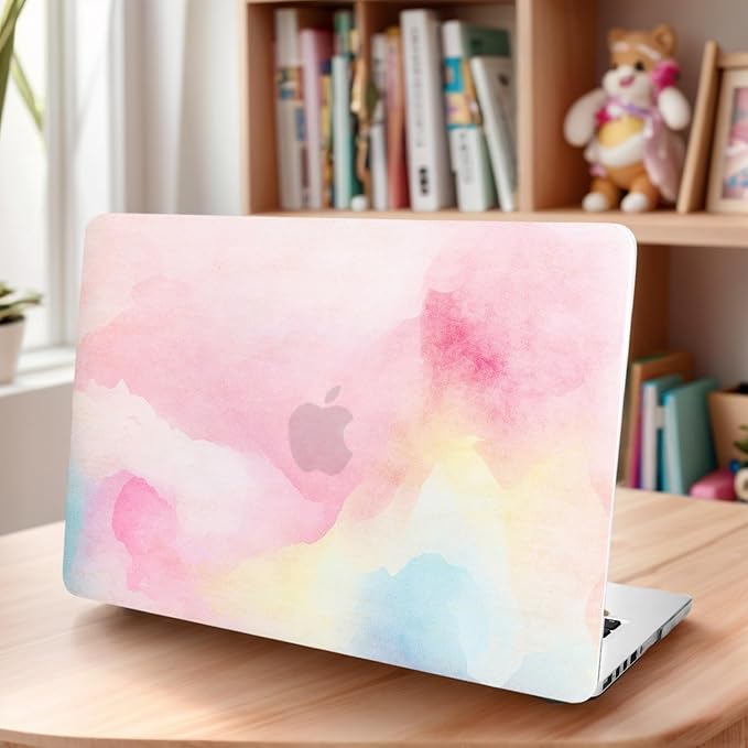 KECC Compatible with MacBook Pro 13 inch Case 2020-2025, 2016-2019 Release M2 M1 A2338 A2289 A2251 A2159 A1989 A1706 A1708 Plastic Hard Shell + Keyboard Cover + Sleeve, Pink Mist