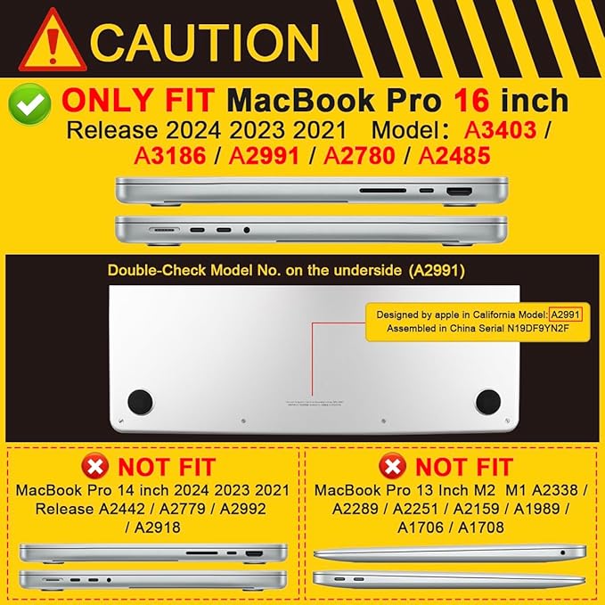 Batianda Compatible with New MacBook Pro 16 inch Case 2024 M4 Chip 2023 2021 Release with M3 M2 Pro Max, Heavy Duty Protective Plastic Hard Shell with Fold Kickstand & Keyboard Cover Protector, Rose