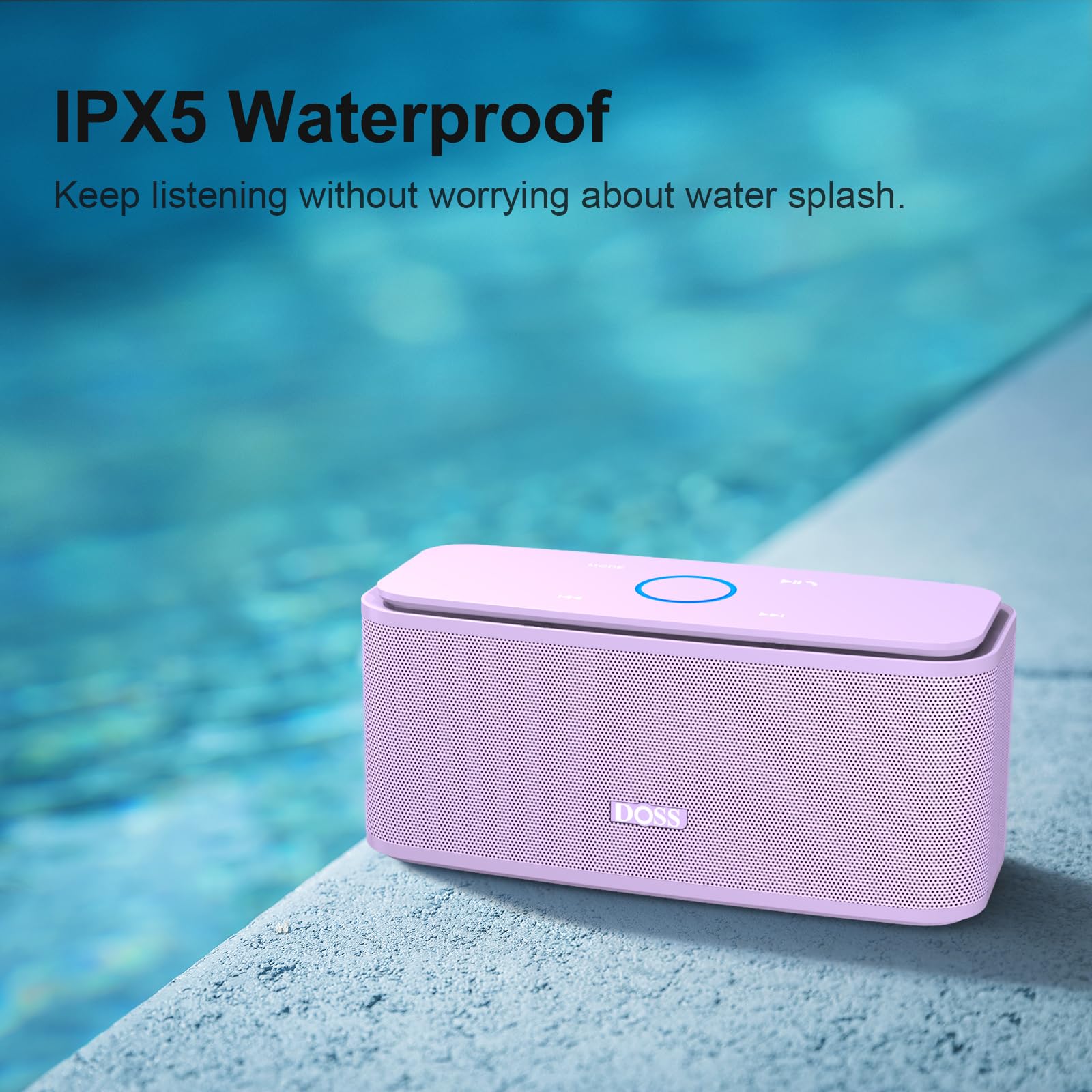 DOSS SoundBox Touch Wireless Bluetooth Speaker-12W HD Sound with Rich Bass