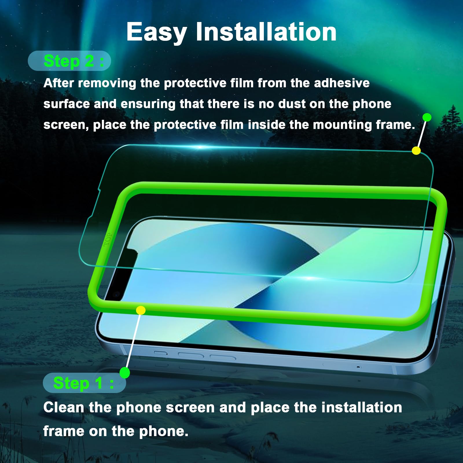 JESOHO Blue Light Screen Protector for iPhone 13 mini 5.4 inch