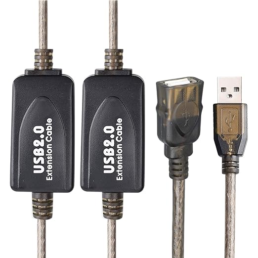 75 FT USB Extension Cable, USB 2.0 Type A Male to A Female Active Repeater Extension Cable 75 ft, High Speed 480 Mbps