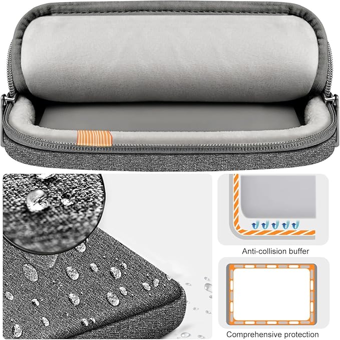 Hseok Laptop Case 15 15.6 16 inch Sleeve with Handle and Hidden Strap,Compatible with MacBook Pro 15.4 16, 360° Protective PC Briefcase with 4 Pockets for Laptop Accessory,Easy to Carrying, Grass ash