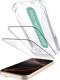 Smartish® iPhone 16 Pro Screen Protector - 2-Pack Tempered Glass Screen Protectors - Tuff Sheet - 9H Easy Install Frame [Scratch Resistant] Case-Friendly- Dynamic Island for Apple iPhone 16 Pro