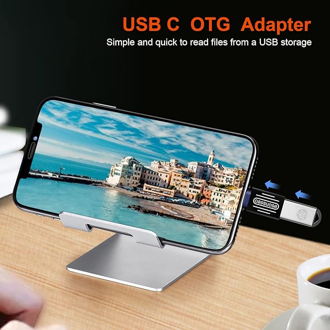 USB C to USB 3.0 Adapter [4-Pack Gold-Plated]，USB C Male to USB 3.0 Female OTG Adapter for MacBook Pro 2020,MacBook Air 2020,iPad mini/Pro 2021,iMac 2020 and Other Type C Devices (Red)