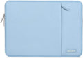 MOSISO Laptop Case 13 inch, 13 inch Laptop Sleeve Compatible with MacBook Air M4 M3 M2 M1 2025-2018 / Pro M2 M1 2025-2016, Polyester Vertical Computer Sleeve Bag with Pocket, Air Blue