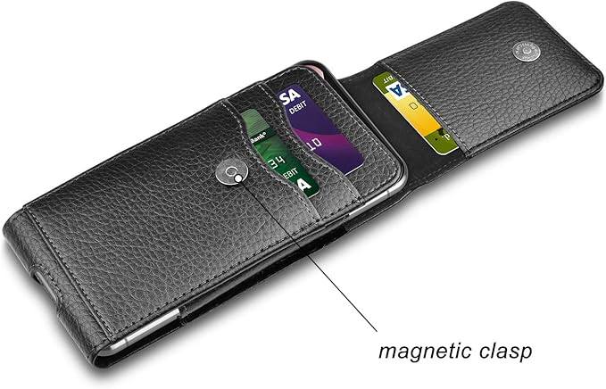 Phone Holster for Samsung Galaxy S25 S24 S23 S22 S21 S20 FE S10 S9 A51 A52 A53 Note 20 Note 10 Plus LG Stylo 5 PU Leather Case Pouch Belt5 Phone Holder with Belt Clip,Black