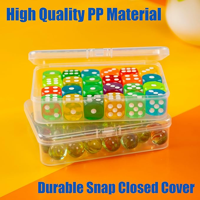 8 Pcs Playing Card Case, Small Clear Box, Plastic Deck Box, Card Deck Holder, Game Card Storage Organizer (8 pcs Standard) (No Cards)