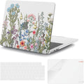 iCasso for MacBook Air 13 inch Case 2025 2024-2022 Release M4 A3240 M3 A3113 A2681 M2 with Liquid Retina Display, Hard Plastic Shell for Mac Air 13.6, TPU Keyboard Cover&Screen Protector, Weeds Clear