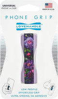 LOVEHANDLE Universal Phone Grip for Smartphones & Mini Tablets - Phone Holder for Hand - Wireless Charging Compatible - Made in The USA - in The Dahlias