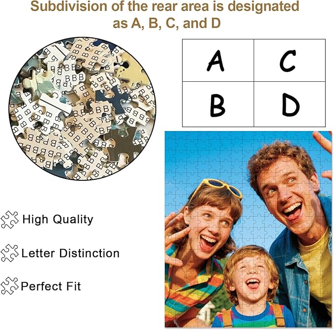 Personalized Photo Puzzle with Glossy Finish – Custom Jigsaw Puzzle 120/200/300/500/1000/1500 Pieces for Family, Couples, Pets, Birthdays, and Weddings (300-Vertical)