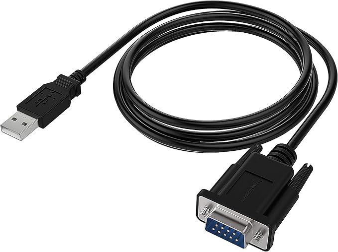 SABRENT USB 2.0 to Serial (9-Pin) DB-9 RS-232 Adapter Cable 6ft Cable [FTDI Chipset] (CB-FTDI)