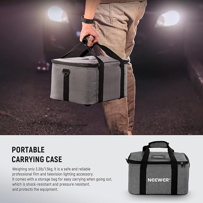 NEEWER Spotlight Snoot Only for NEEWER MS60B, MS60C, MS150B, MS150C LED Video Light, Conical Snoot with 20° Projection Lens, Adjustable Focus, 16 Gobos, 5 Color Gels, Bag, LS-48