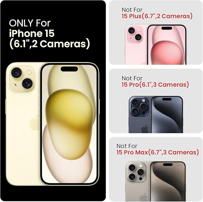 FireNova Designed for iPhone 15 Case, Silicone Upgraded [Camera Protection] Phone Case with [2 Screen Protectors], Soft Anti-Scratch Microfiber Lining Inside, 6.1 inch, Stone
