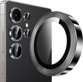 YWXTW [2025 Original Like for Samsung Galaxy S25 Ultra Camera Lens Protector, [Ultra-Thin & 6X Stronger] S25 Ultra Camera Lens Cover, 9H Tempered Glass Upgraded Metal Edging(Titanium Black)