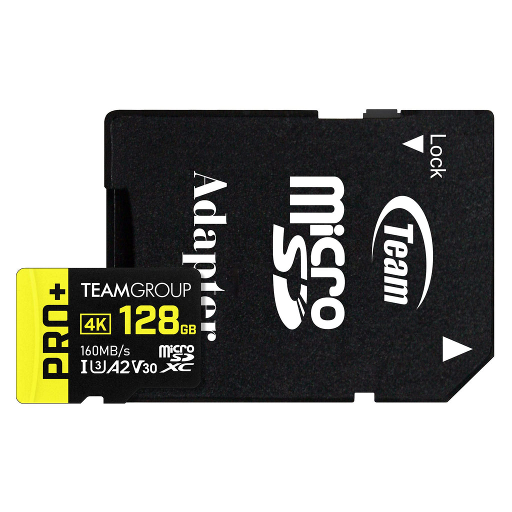 TEAMGROUP A2 Pro Plus Card 128GB x 5 Pack Micro SDXC UHS-I U3 A2 V30, R/W up to 160/110 MB/s for Nintendo-Switch, Gaming Devices, Tablets, Smartphones, 4K Shooting, with Adapter TPPMSDX128GIA2V3003