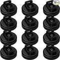 Magnet Zip Tie Mount Magnetic Zip Ties Mount 25LBS Strong Multipurpose Wire Cable Holder Mount Wire Clips Management for Home Office Marine Electrical Wiring (Black, 12 Piece)