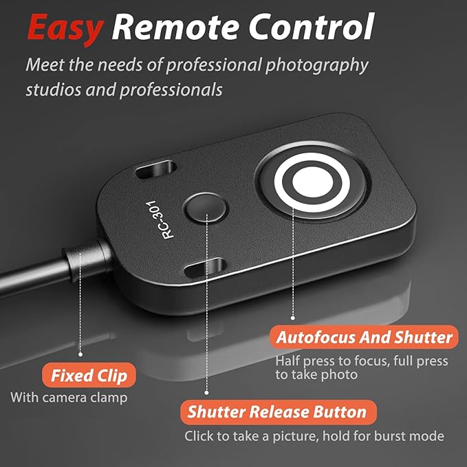 for Leica V-lux114 Cable/for Panasonic Genera Shutter Cable s5 ii S5M2XS GH4 GH5 /6 g85 g9 Remote Camera Small Shutter Release Remote Control V-lux2,V-lux3,V-lux4,V-lux5,V-lux114(RC301-L1 30cm)