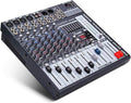 Boytone Dj Mixers 8 Channel Audio Mixer Sound Board with Bluetooth, USB MP3 Port Player with 48V Phantom Power Sounds Mixer with 16 Bit FX Effect, BT-80MX