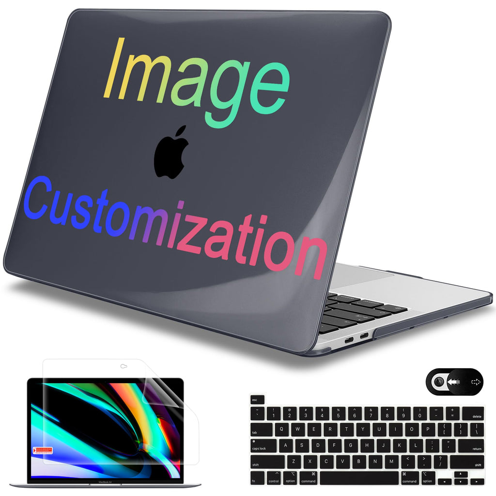 Mektron Custom Personalized Photo for MacBook Pro 13-inch Case 2022 2021 2020 Release A2338 M2 M1 A2289 A2251, Printed Plastic Hard Shell Cover for New MacBook Pro 13.3-inch Touch Bar Fits Touch ID