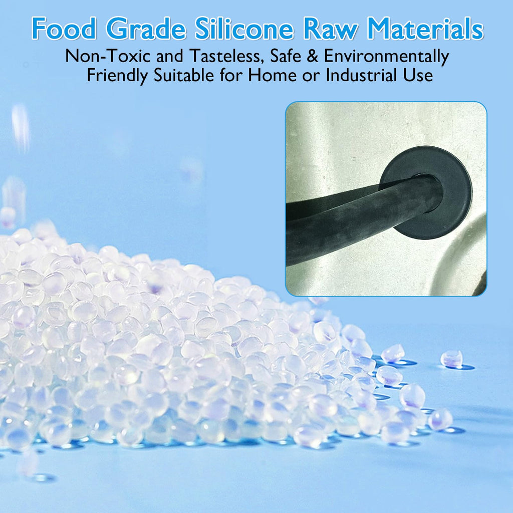 BOPOREAE 3/8" Drill Hole, 1/4" ID Silicone Rubber Grommets for Wiring